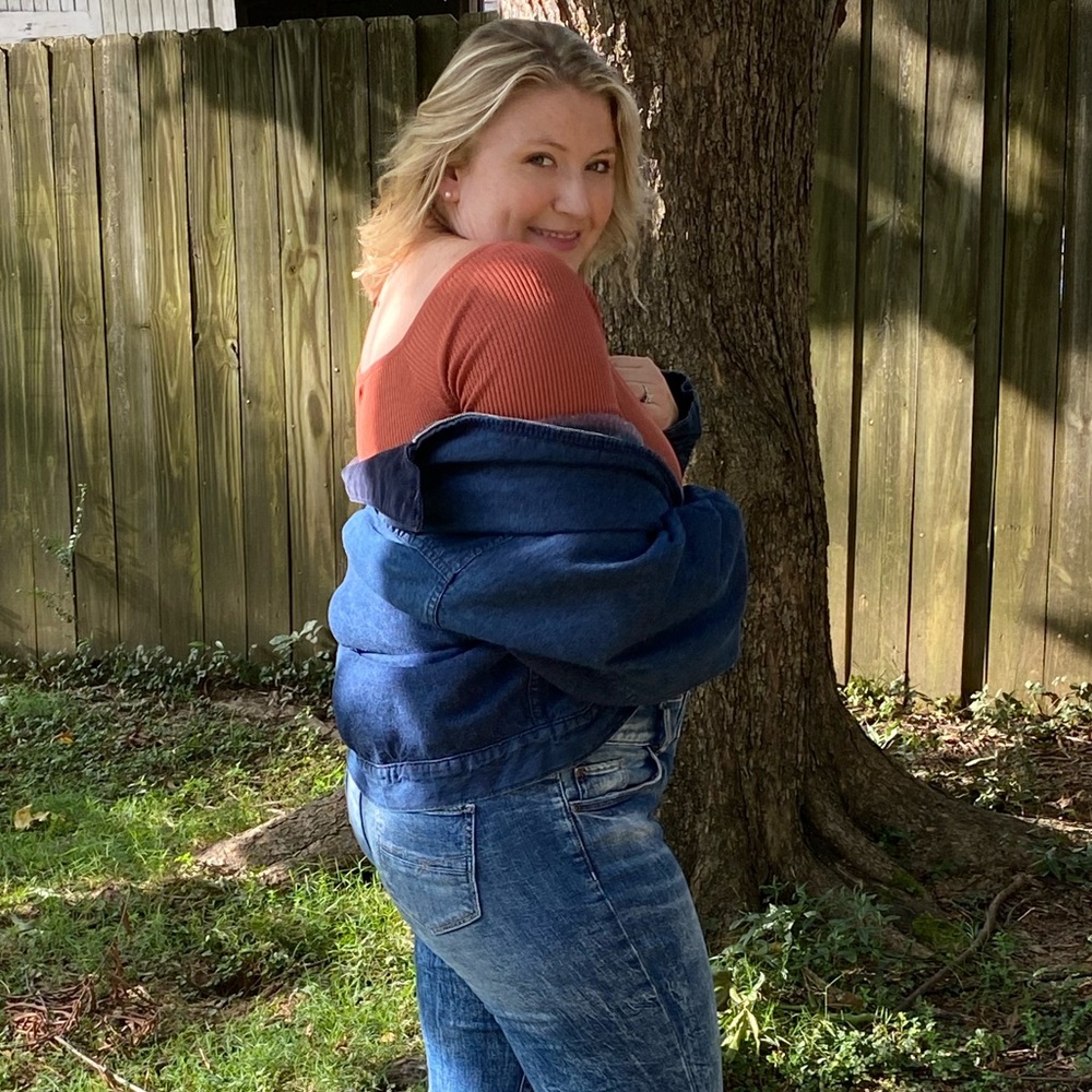 Vintage Sears Denim Jacket with Fleece Lining